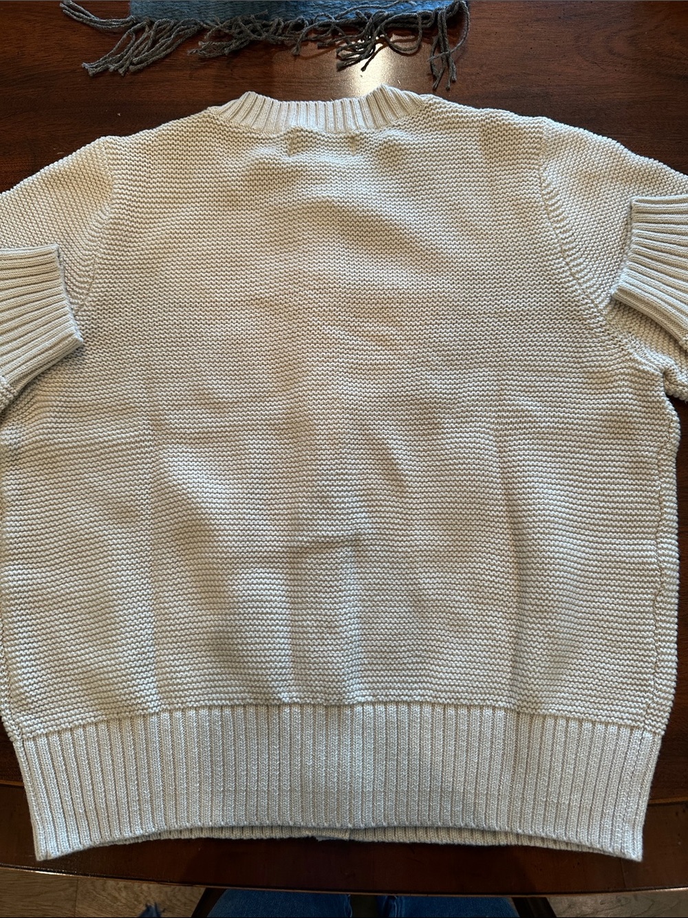 Old Navy Women's Cream Button-Up Textured Cardigan - Picture 5 of 12
